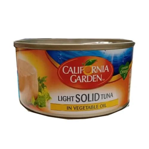 California Garden Light Solid Tuna In Sunflower Oil 185G