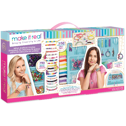 Make It Real Mega Jewelry Studio Set DIY Kit for 8+ Years 850Pcs