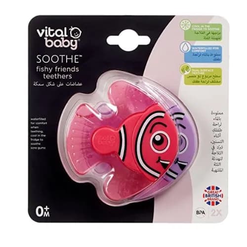 Vital Baby Soothe Fishy Friends Teethers 2Pk