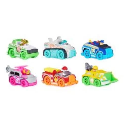 Paw Patrol Paw6064139 Paw Patrol Neon Rescue Vehicle Gift Pack Of 6 Collectible Die Cast