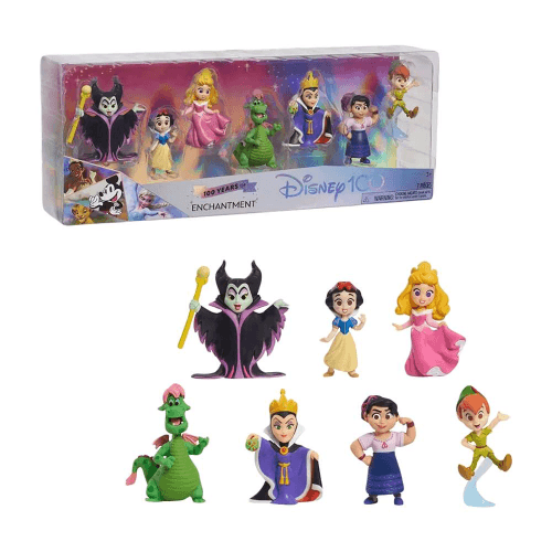Disney 100 Years Of Enchantment Celebration Figure Set (7 Cm, 7 Pack)