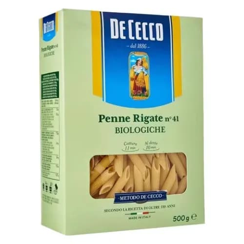 De Cecco Penne Rigate Biologiche Pasta 500G