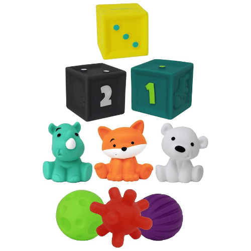 Infantino Tub O’ Toys (Pack Of 9)