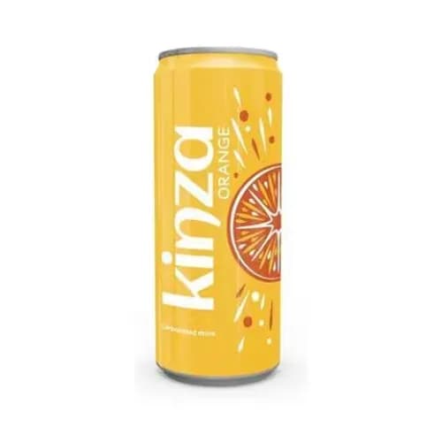 Kinza Carbonated Drink Orange Can 250Ml