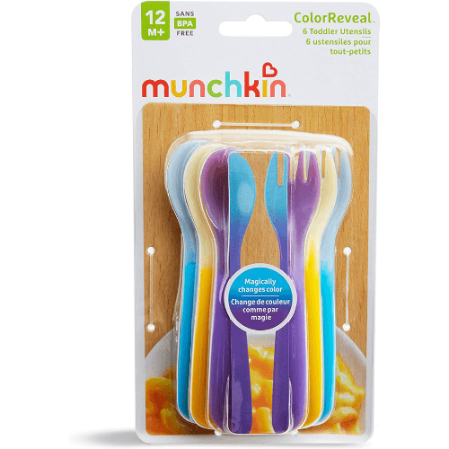 Munchkin - Colorreveal Color Changing Toddler Forks & Spoons (Pack Of 6)