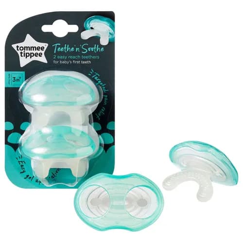 Tommee Tippee Closer To Nature Teether Stage1 - 3M+ Pack Of 2 (Green)