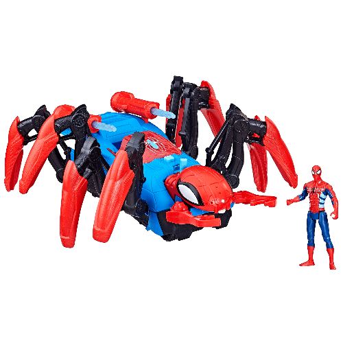 Marvel Spider-Man Crawl 'N Blast Spider Action Figure Playset for 4+ Years