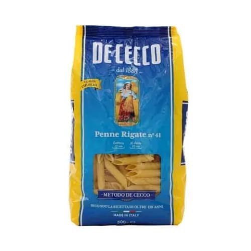 De Cecco Pasta Penne Rigate N41 500G