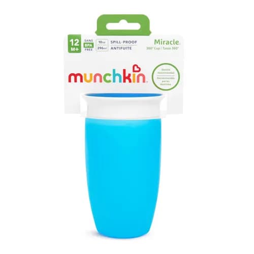 Munchkin - Miracle 360 Sippy Cup 10Oz With Lid (Blue)