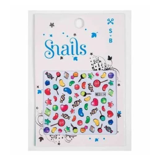 Snails Nail Stickers Assorted