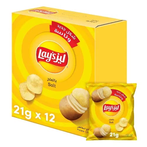 Lays Potato Chips Salt 21G