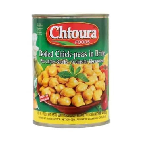 Chtoura Foods Boiled Chick-Peas In Brine 400G