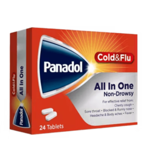 Panadol Cold + Flu All In One 24 Tablets