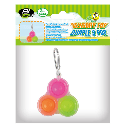 Power Joy Sensory Toy Dimple 3Pop Keychain