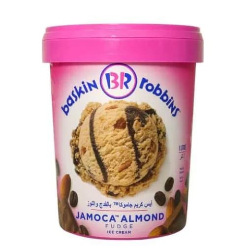 Baskin Robins Jamoca Almond Fudge Ice Cream 1L