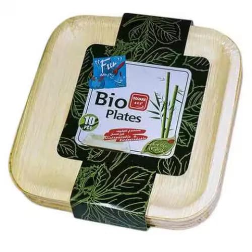 Fun Plates Bio Square 8X83939 10 Pieces