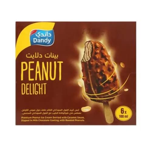 Dandy Ice Cream Peanut Delight 100Mlx6'S