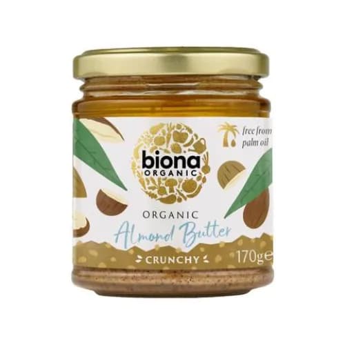 Biona Organic Almond Butter Crunchy 170G