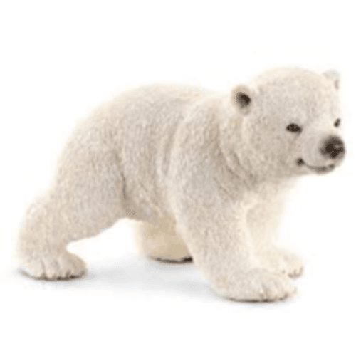 Schleich Wild Life Polar Bear Cub Walking Figure (White)