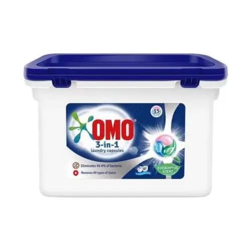 Omo 3-In-1 Laundry Capsules 225Gr