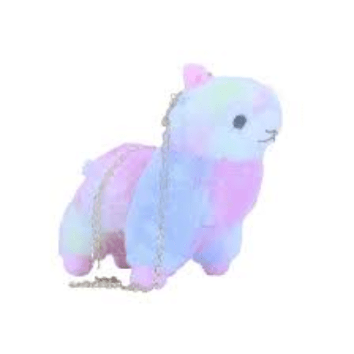 Just For Me Rainbow Llama Plush Bag