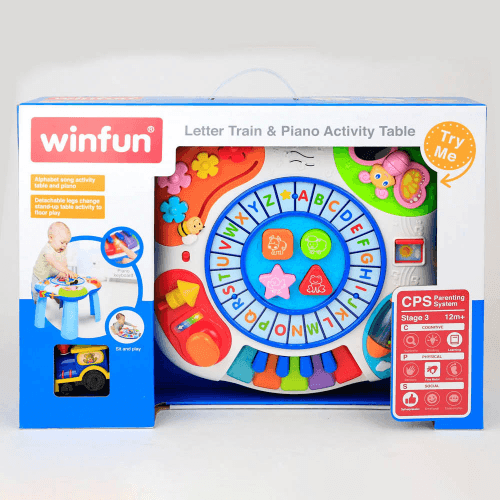 Winfun - Letter Train & Piano Activity Table