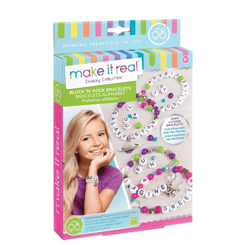 Make It Real Block 'N Rock Bracelet Making Kit for 8+ Years