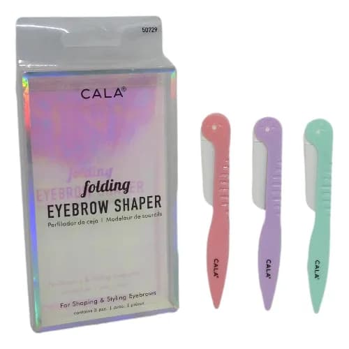 Cala Folding Eyebrow Shaper 3Pcs Pk - (50729)