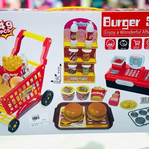 Burger And Barbeque Stall Play Set