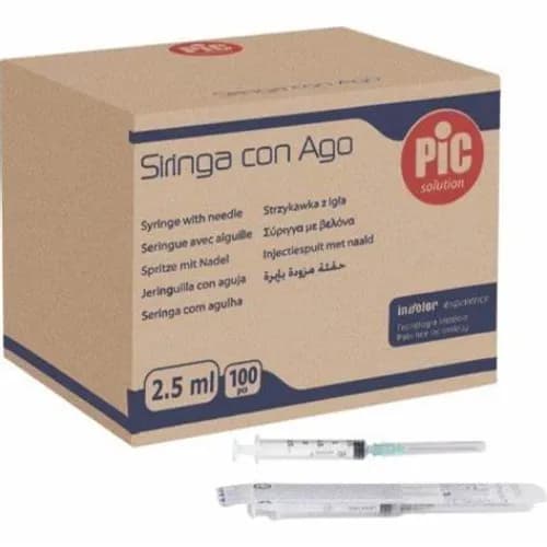 Pic Indolor Syringe 2.5 Ml G 23 X 1 100 S 30731600903