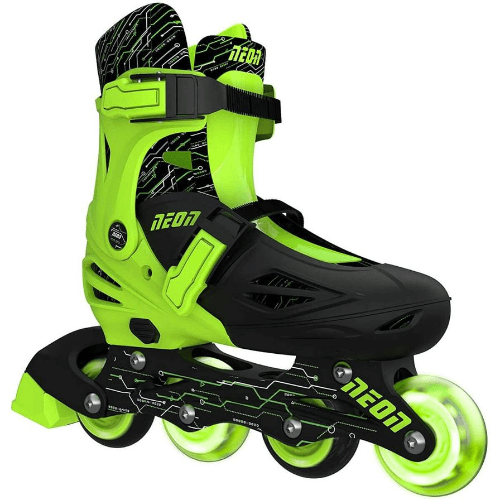Neon 2-In-1 Combo Skates (Size 3-6, Green)