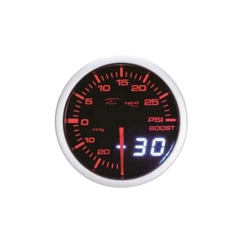 Depo 60Mm Boost Gauge (30 In.Hg~40Psi) Dial With 25Led Combined Digital