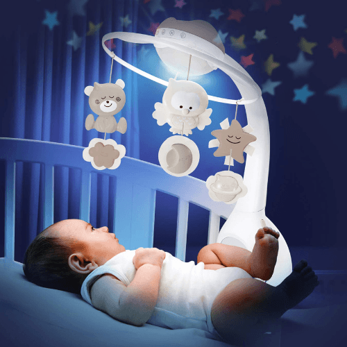 Infantino - 3 In 1 Projector Musical Mobile (Brown)