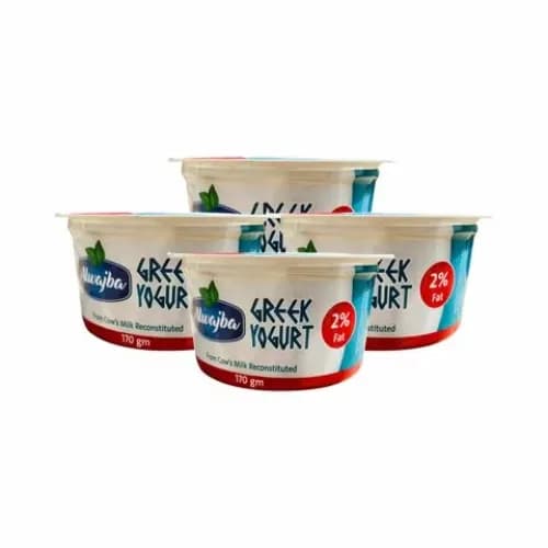 Al Wajba 2 Fat Greek Yoghurt 170G X4