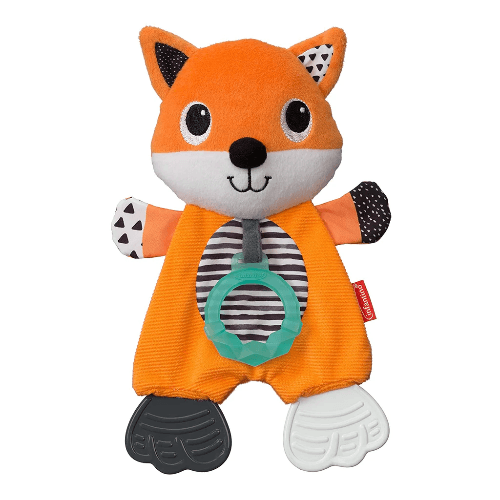 Infantino Cuddly Orange Fox Teether