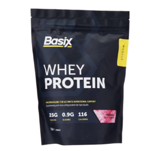 Basix Whey Protein Strawberry Swirl 2.25 Kg 1 Lbs (Buy 2 Get 1 Free)