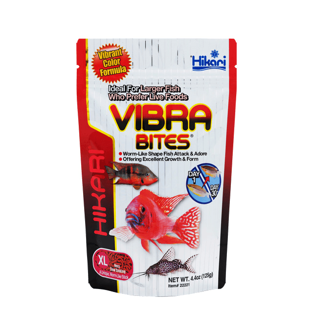 Hikari Vibra Bites Size Xl ( Very Slow Sinking) Net Wt.4.4oz (125g) Items # 22221