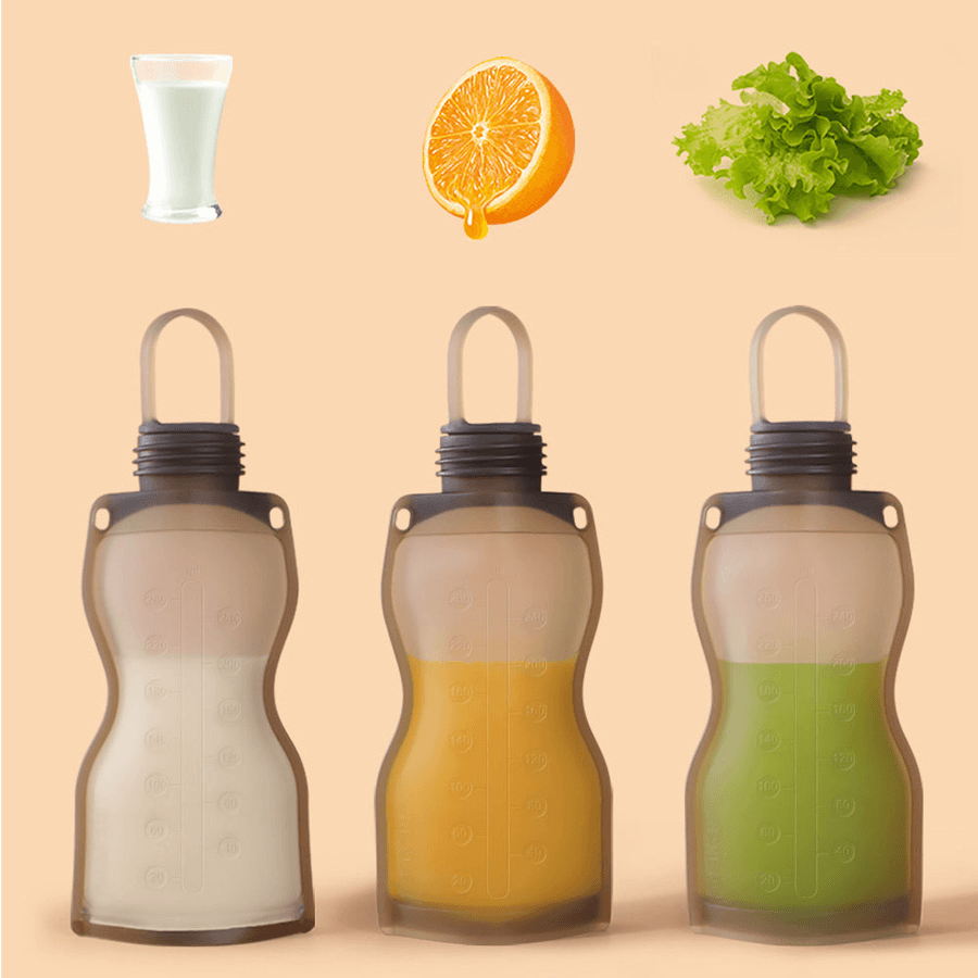 Haakaa - Silicone Milk Storage Bag - 260Ml (Pack Of 2)