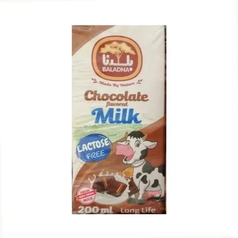 Baladna Long Life Fresh Chocolate Flavoured Milk 200Ml