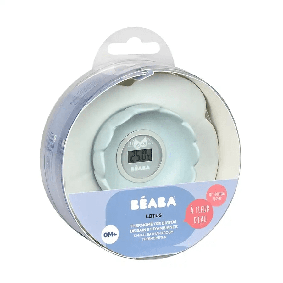 Beaba Lotus Multi-Functional Bath Thermometer (Green/Blue)