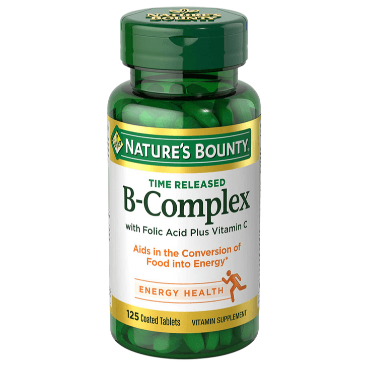 Natures Bounty Vit B Complex Super With Folic Acid + Vit C Tab 150's