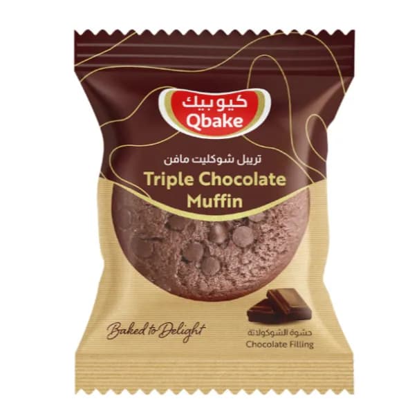 Qbake Triple Chocolate Muffin 60 G