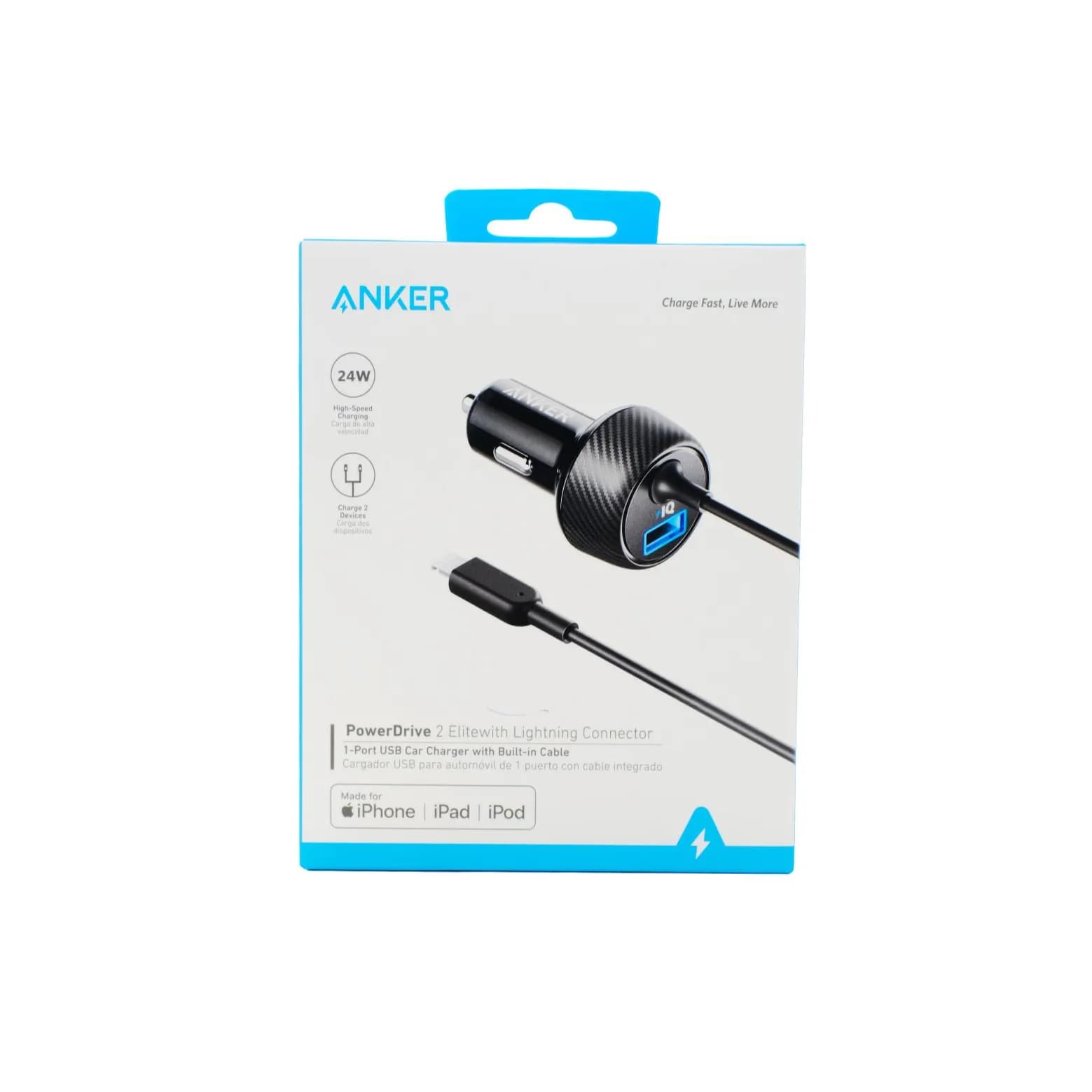 Anker Power Drive 2 Elitewith Lightning Connector 24W A2214H11