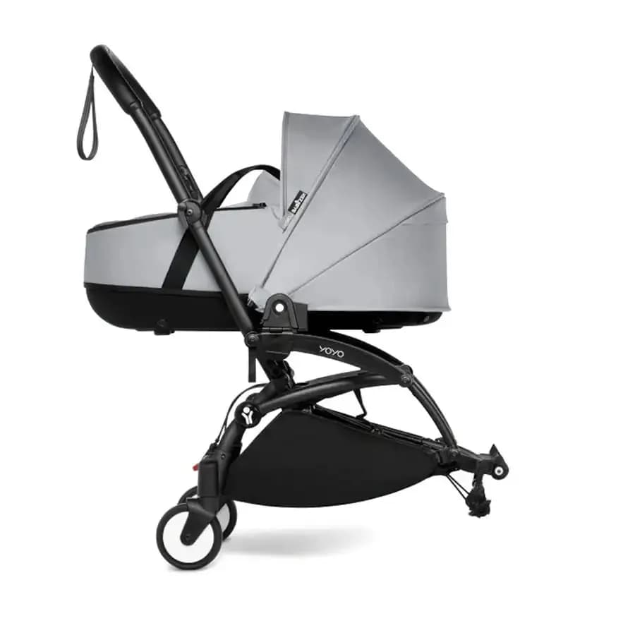 Babyzen Yoyo Connect Stroller - Black Frame With Bassinet (Stone)