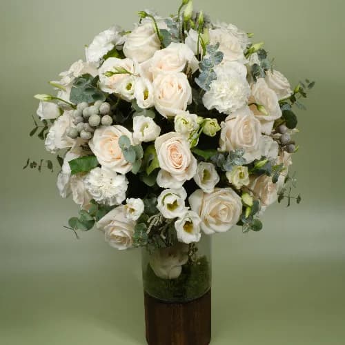 White Roses Vase No.2299