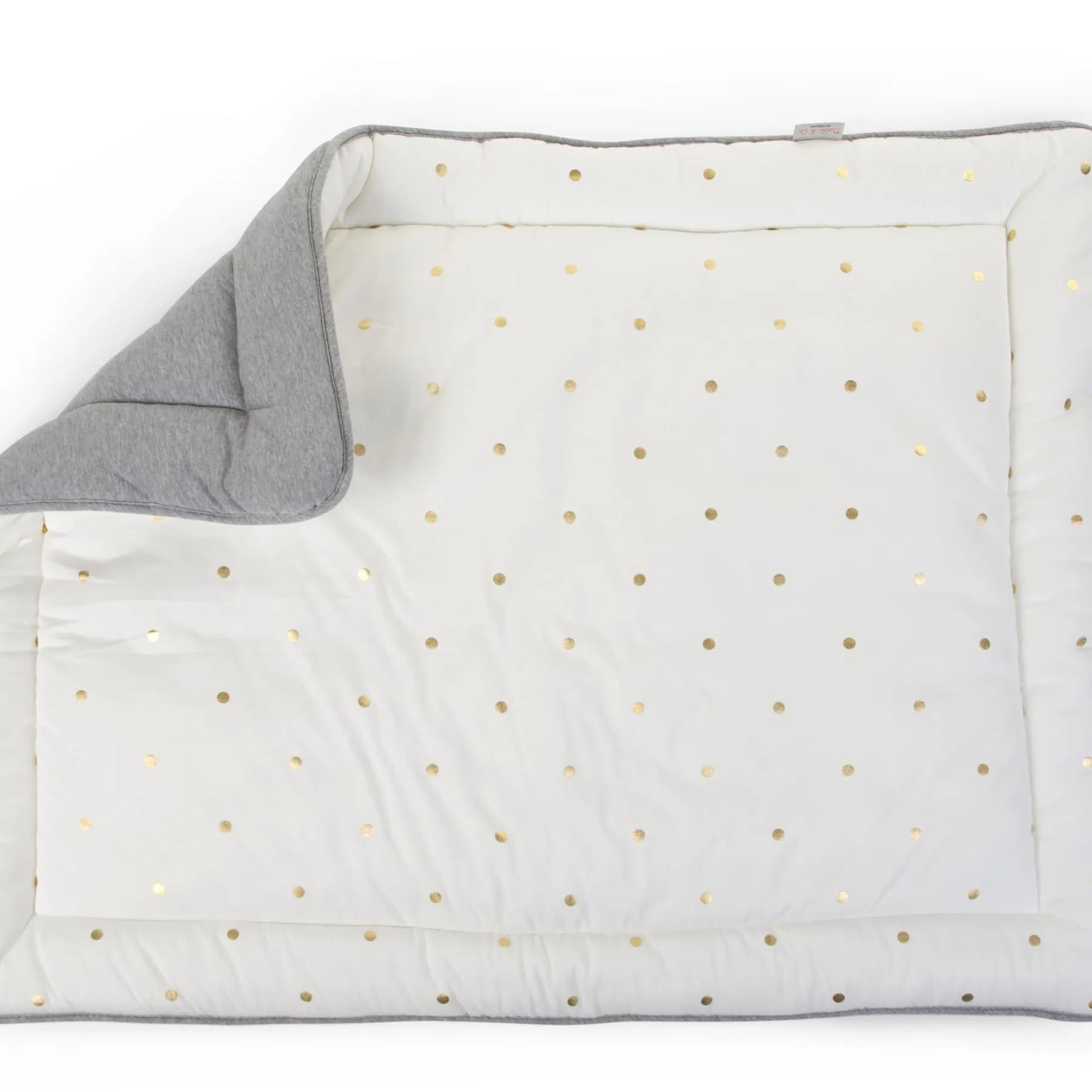 Childhome Playpen - Mattress 75 X 95 Cm - Jersey Gold Dots