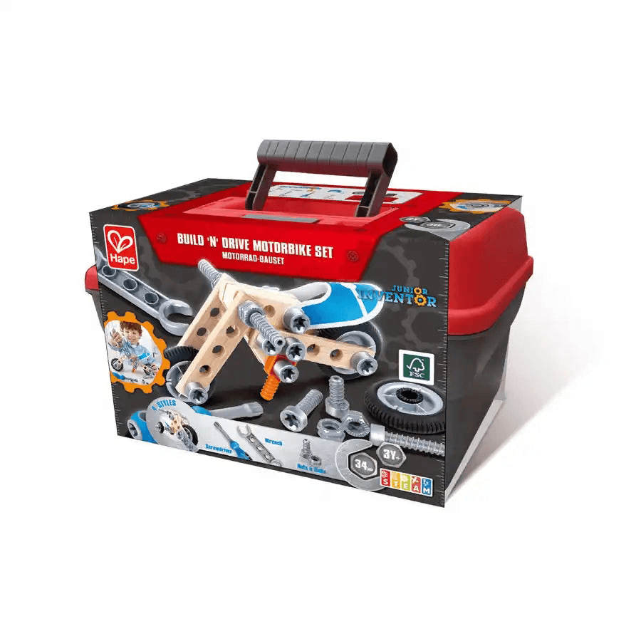 Hape - Build 'N' Drive Motorbike Set