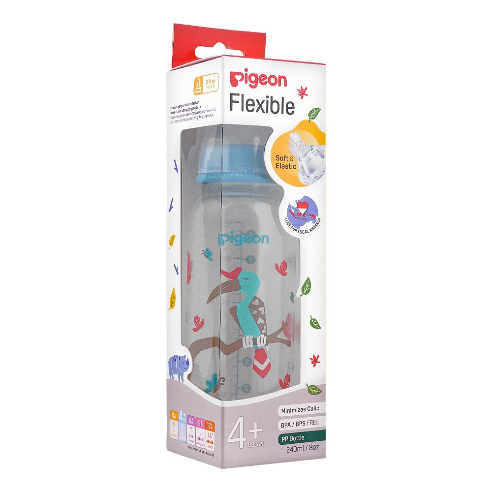 Pigeon Flexible Feeder (Clear) - 4+M 240 Ml