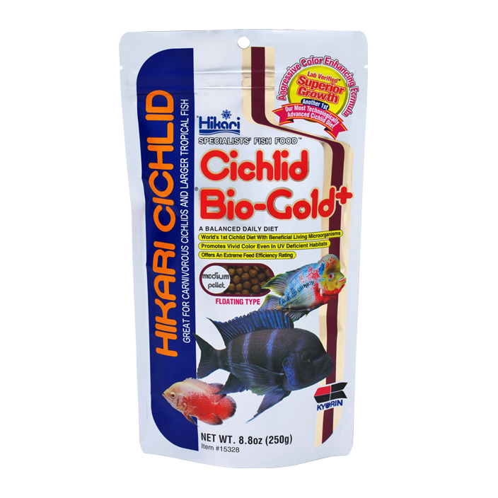 Hikari Cichlid Bio-gold+ Size Medium Pellets (Floating Type) Net Wt 8.8oz (250g) Items # 15328