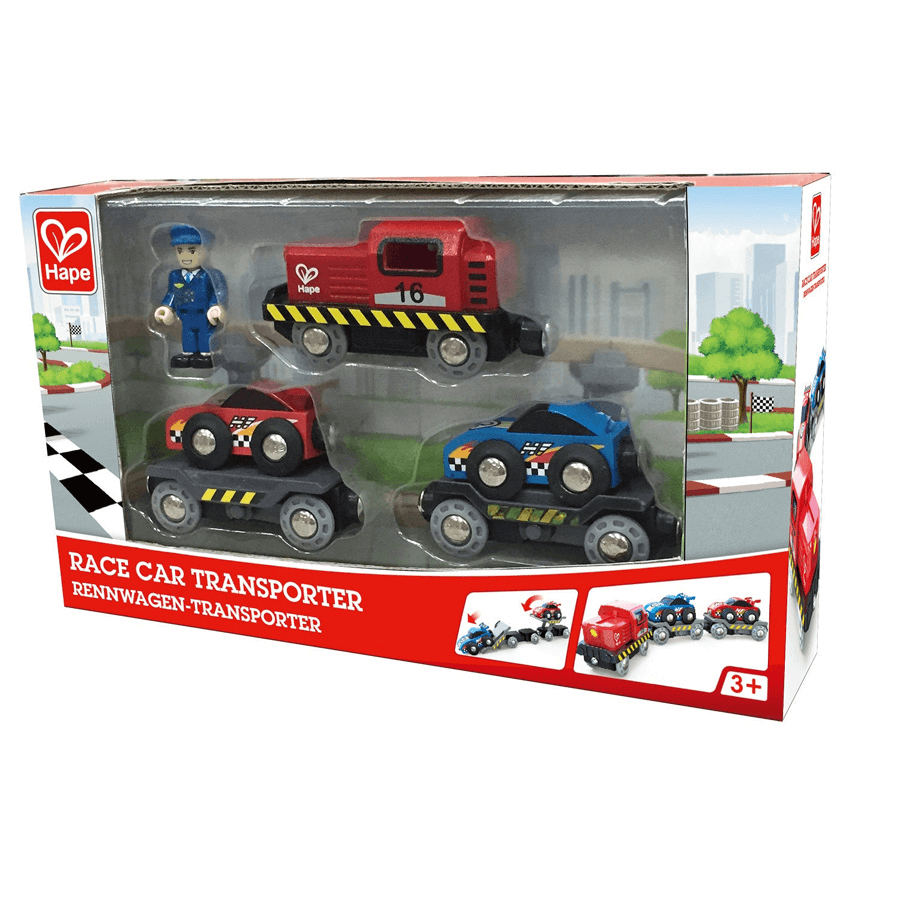 Hape - Race Car Transporter
